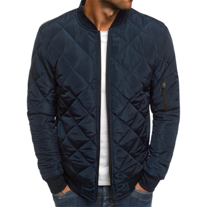 Men's Padded Zip Up Bomber Coat
