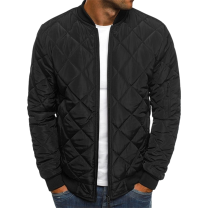 Men's Padded Zip Up Bomber Coat