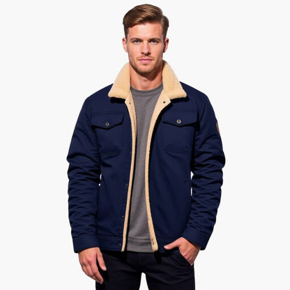Warm Fleece Lined Mens Coat