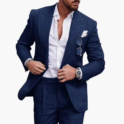 Classic Two Button Mens Business Suit