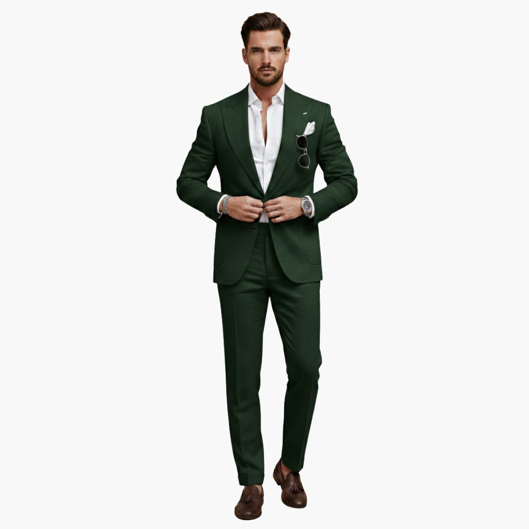 Classic Two Button Mens Business Suit