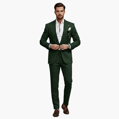 Classic Two Button Mens Business Suit