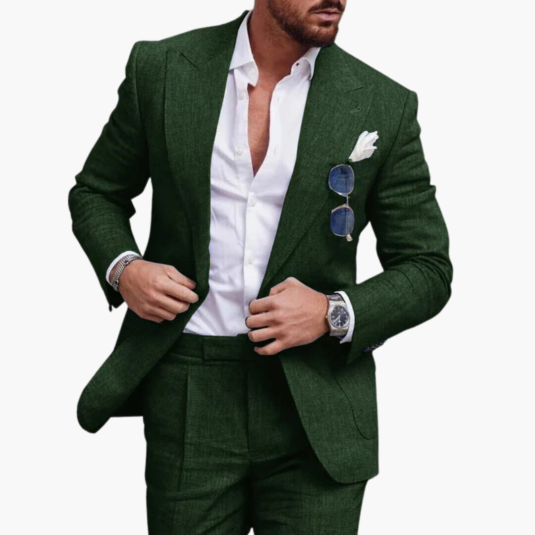 Classic Two Button Mens Business Suit