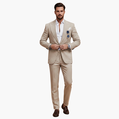 Classic Two Button Mens Business Suit