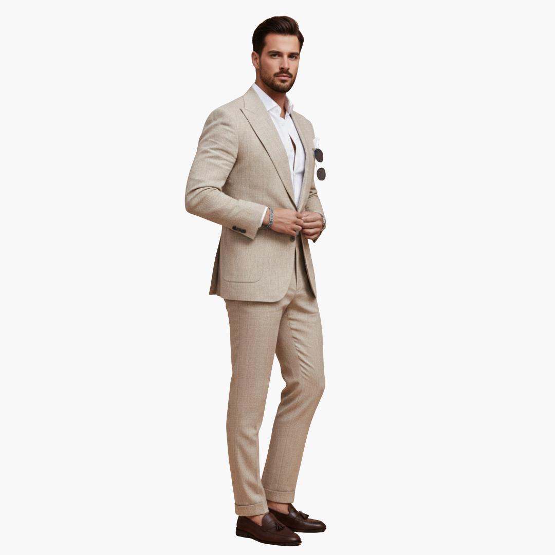 Classic Two Button Mens Business Suit