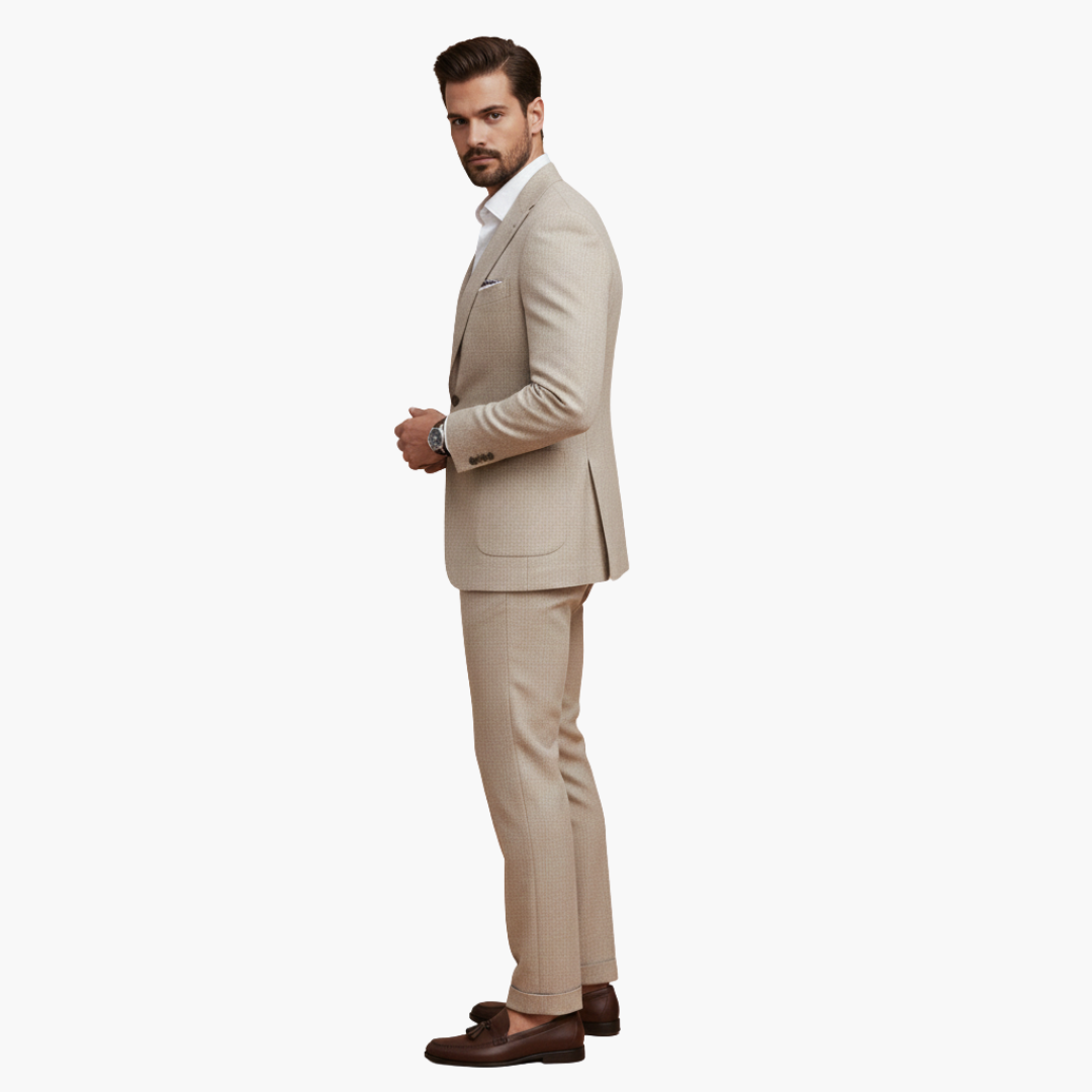 Classic Two Button Mens Business Suit