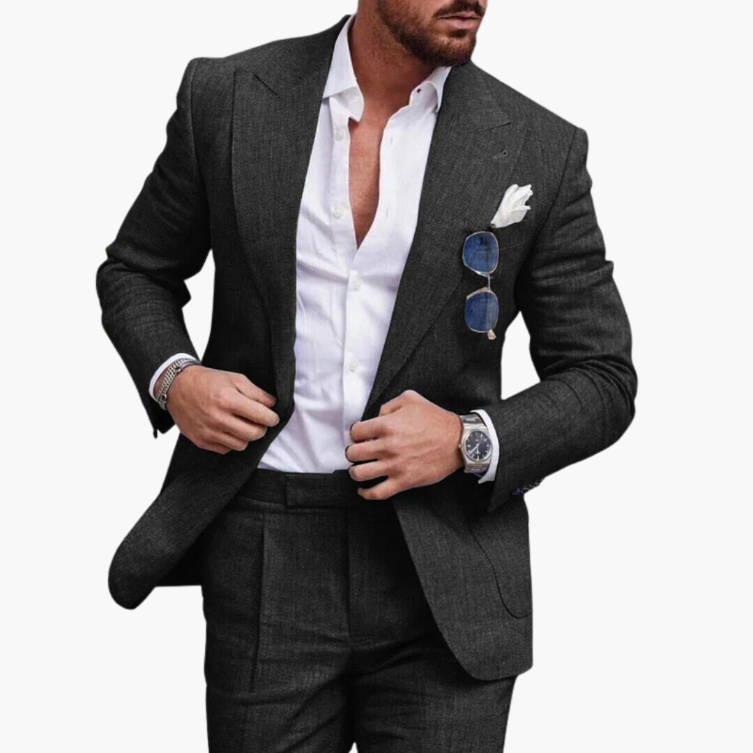 Classic Two Button Mens Business Suit