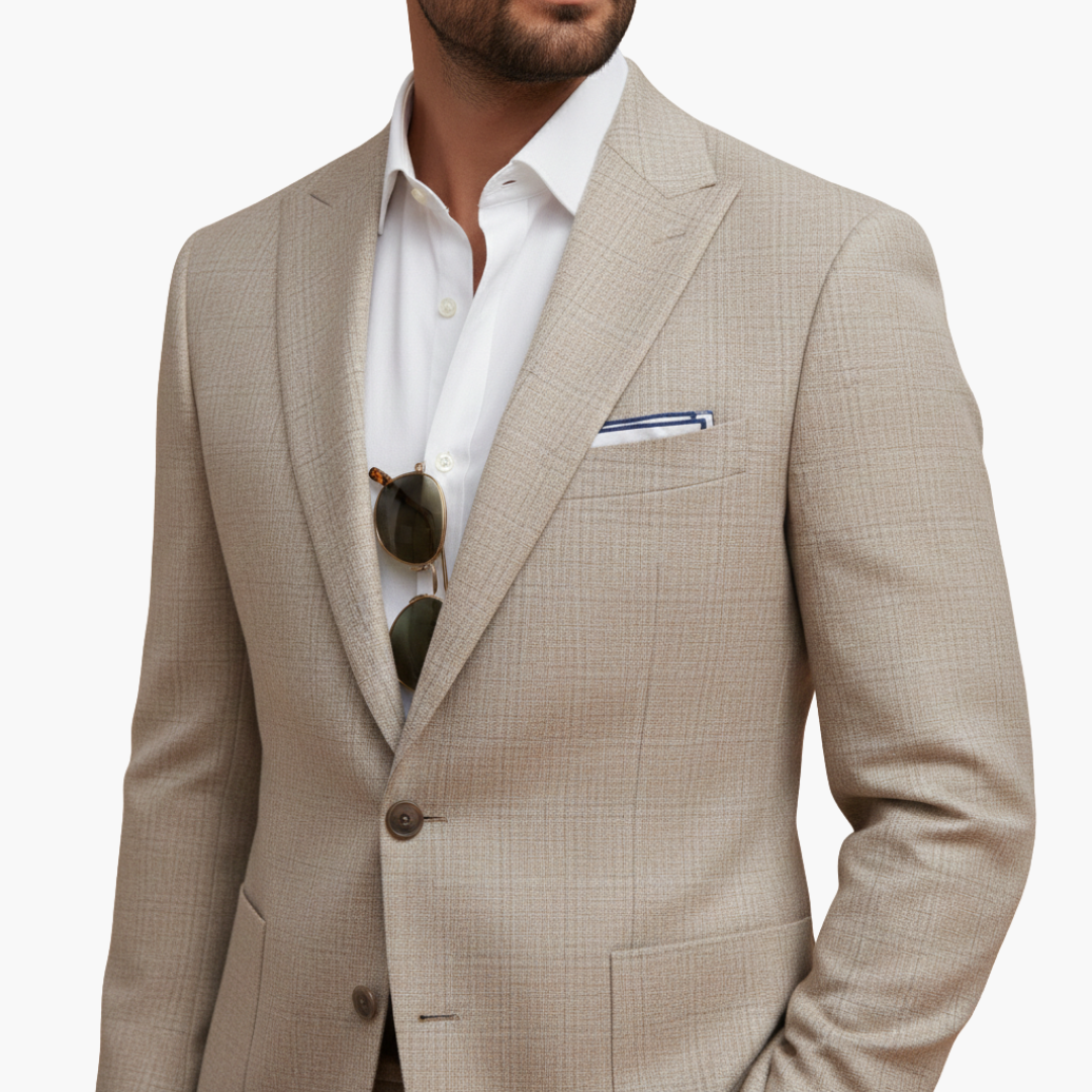 Classic Two Button Mens Business Suit