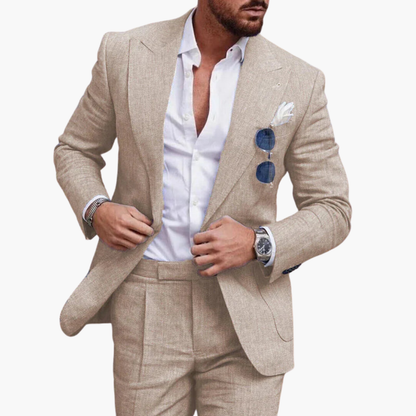 Classic Two Button Mens Business Suit