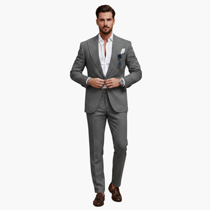 Classic Two Button Mens Business Suit