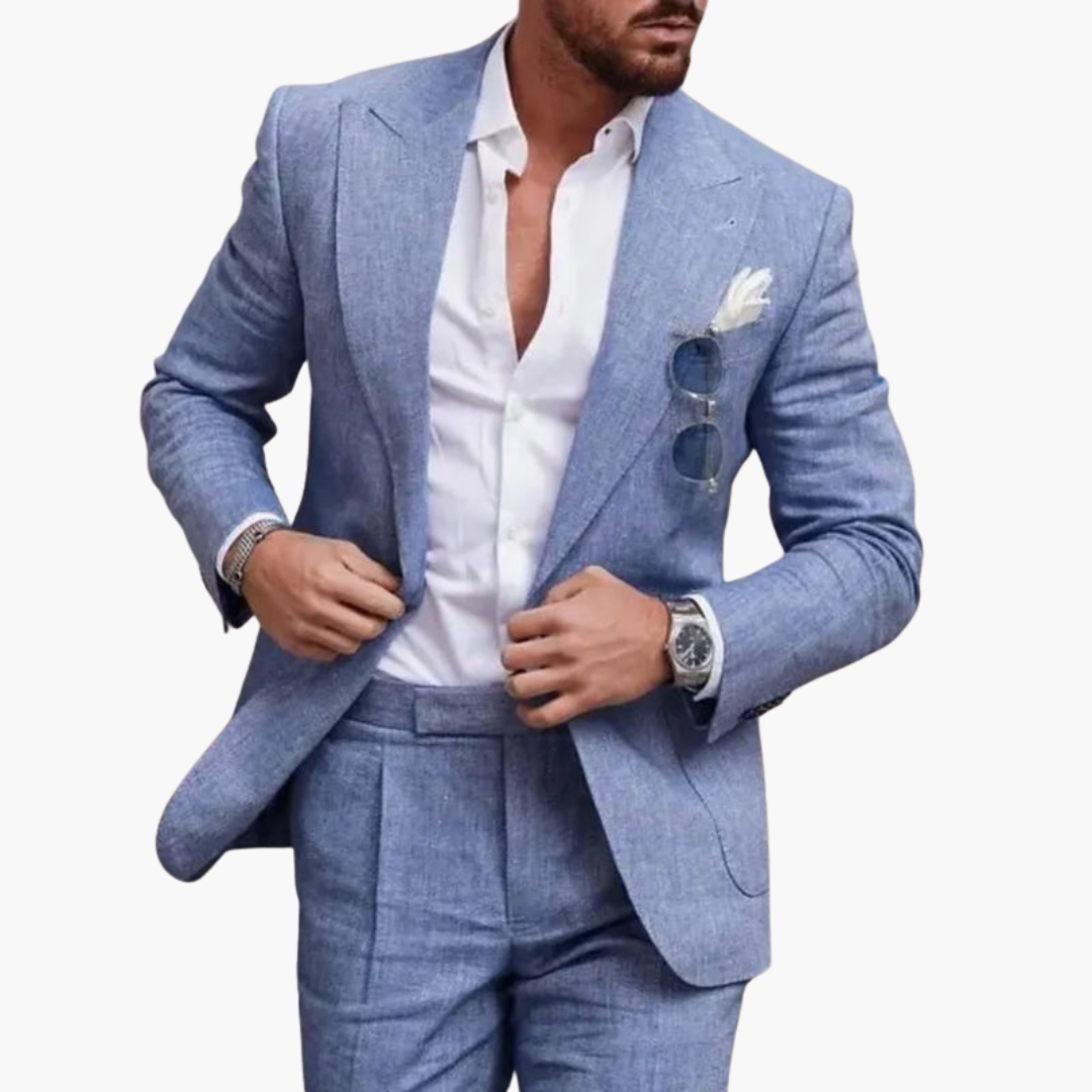 Classic Two Button Mens Business Suit