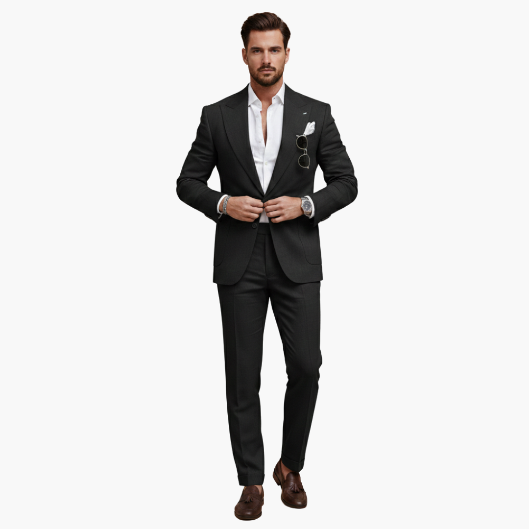 Classic Two Button Mens Business Suit