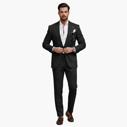 Classic Two Button Mens Business Suit