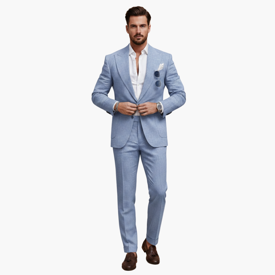Classic Two Button Mens Business Suit