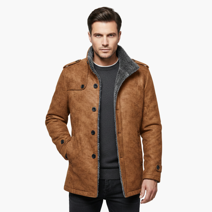 Warm Waterproof Mens Coat with Zip Pockets
