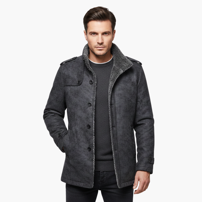 Warm Waterproof Mens Coat with Zip Pockets