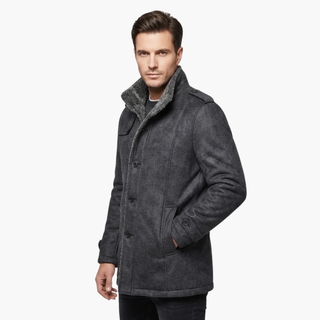 Warm Waterproof Mens Coat with Zip Pockets