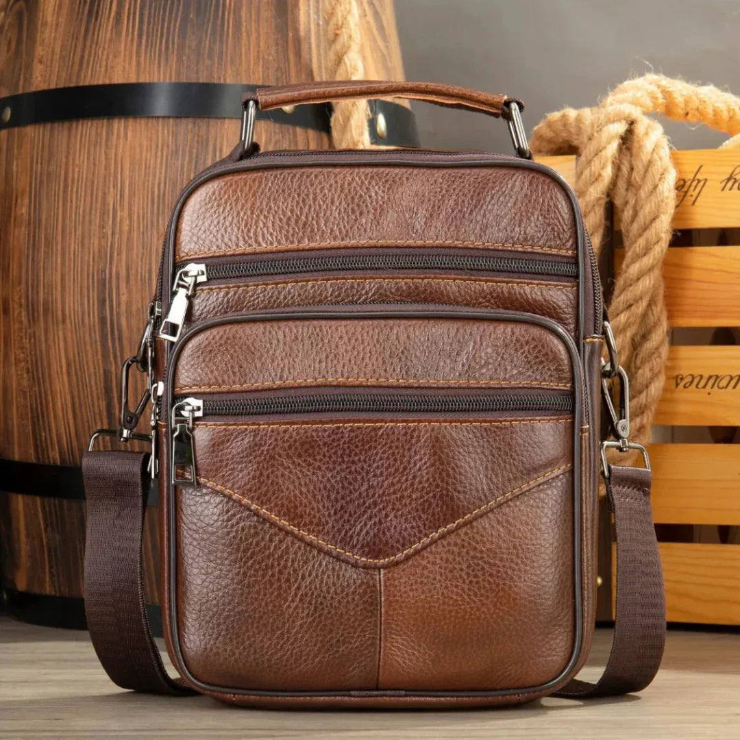 Stylish Genuine Leather Messenger Bag - EasyApparels