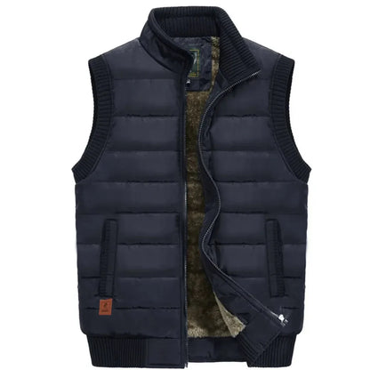 Warm Padded Fleece Jacket Vest - EasyApparels