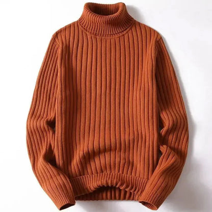 Classic Navy Blue Turtleneck Sweater