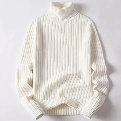 Classic Navy Blue Turtleneck Sweater