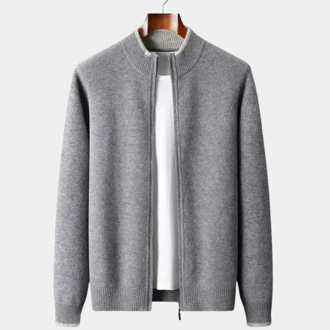 Classic Dual Color Wool Crew Neck Sweater - EasyApparels