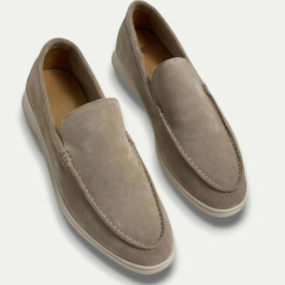 Comfortable Brown Leather Slip On Shoes - EasyApparels