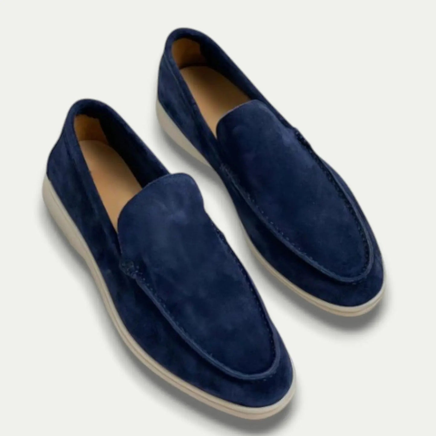 Comfortable Brown Leather Slip On Shoes