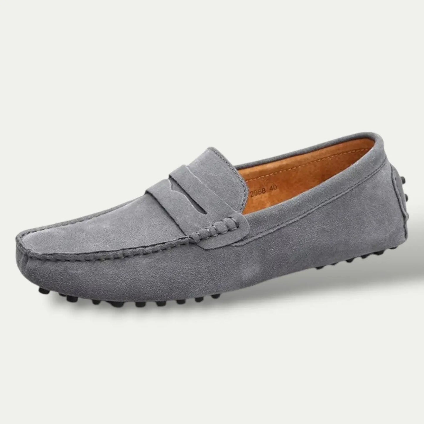 Classic Mens Genuine Leather Slip On Loafers