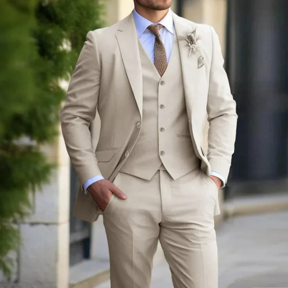 Classic 3-Piece Suit for Men - Vossary