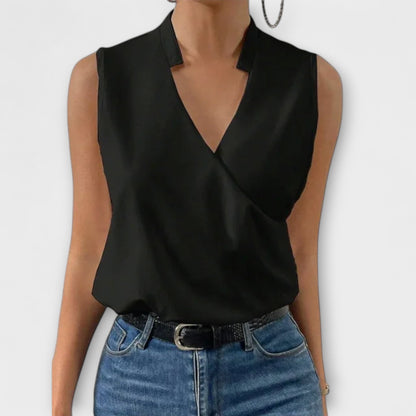 Elegant V-Neck Women's Top