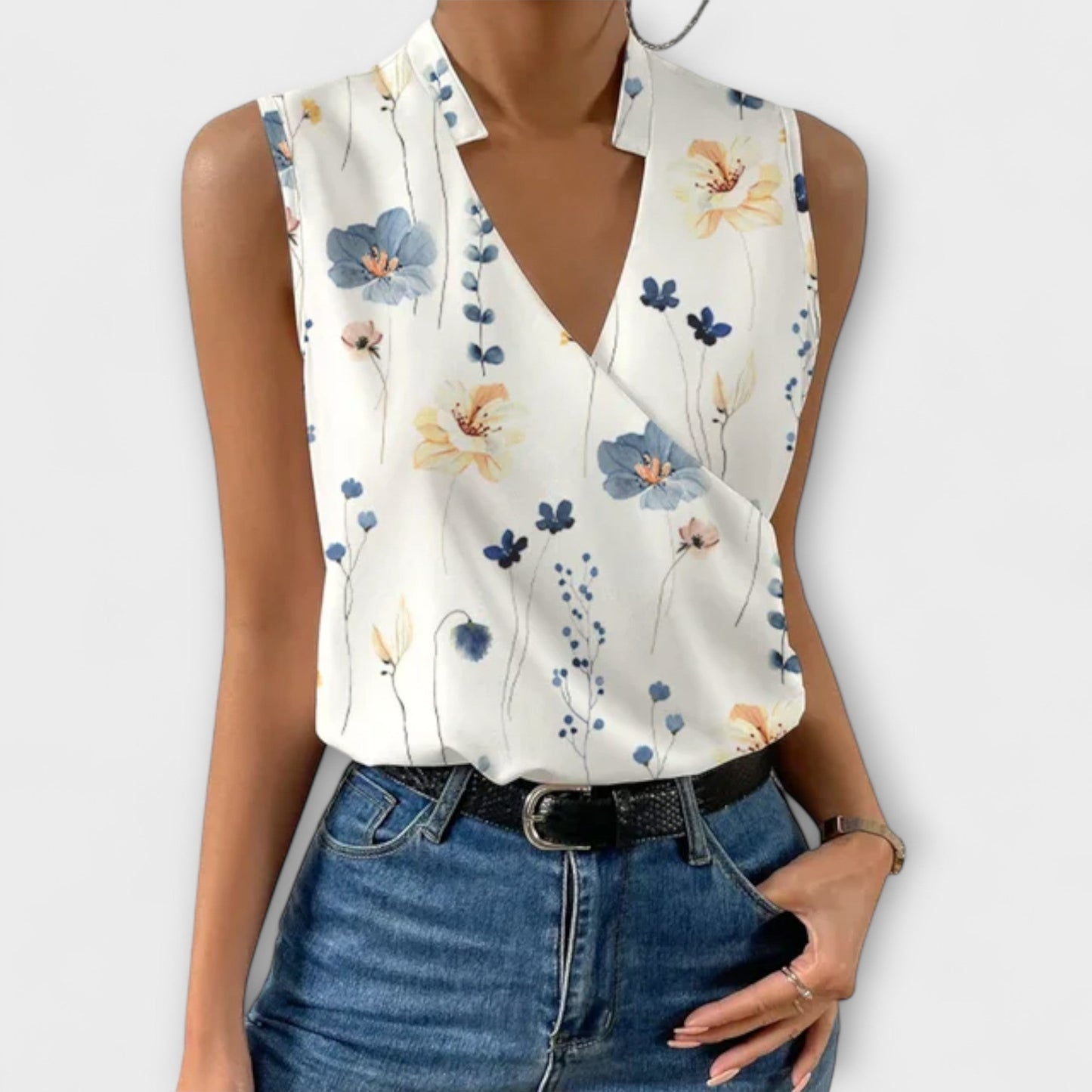Elegant V-Neck Women's Top