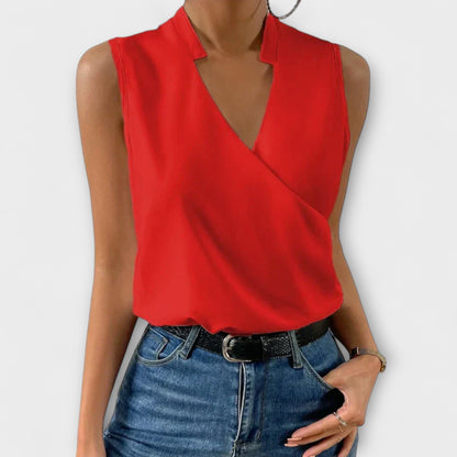 Elegant V-Neck Women's Top