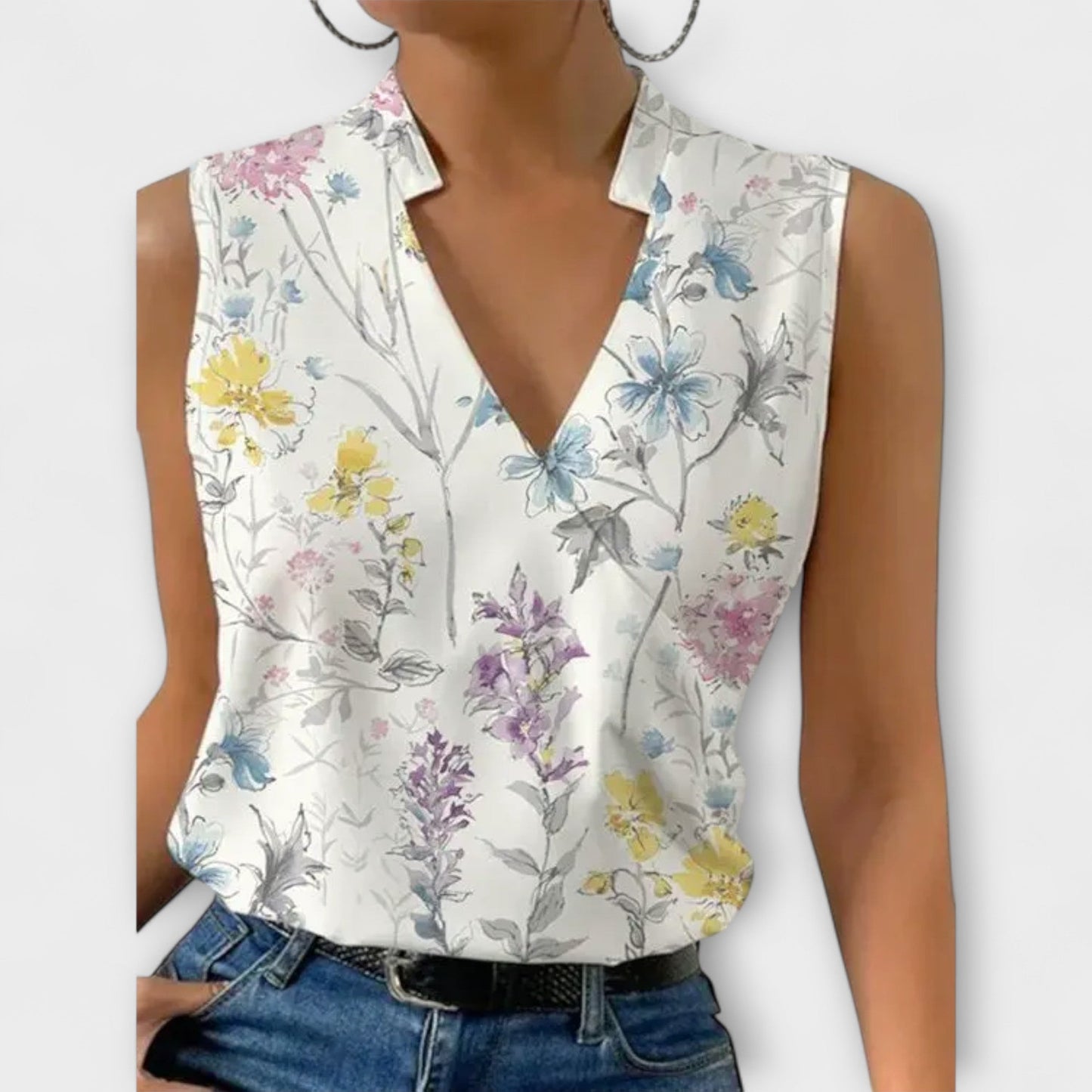 Elegant V-Neck Women's Top