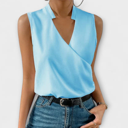 Elegant V-Neck Women's Top