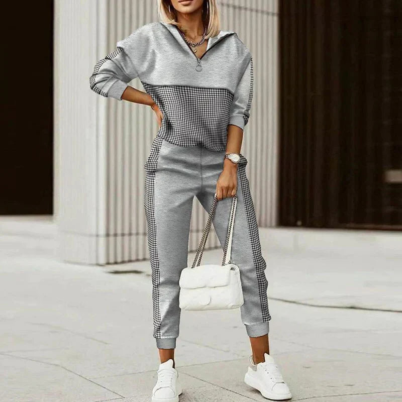 Comfy Women's Casual Zip Up Tracksuit Set