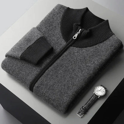 Luxurious Soft Full-Zip Cashmere Sweater
