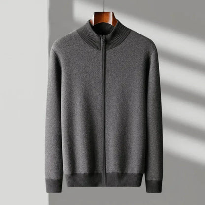 Luxurious Soft Full-Zip Cashmere Sweater - EasyApparels