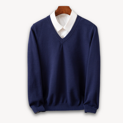 Classic Fit Men's Soft V-Neck Sweater