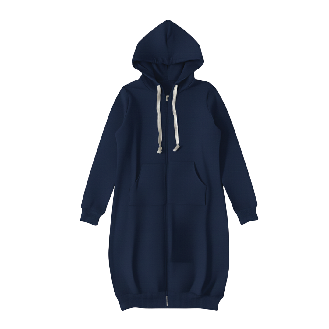 Casual Oversized Zip Up Hoodie