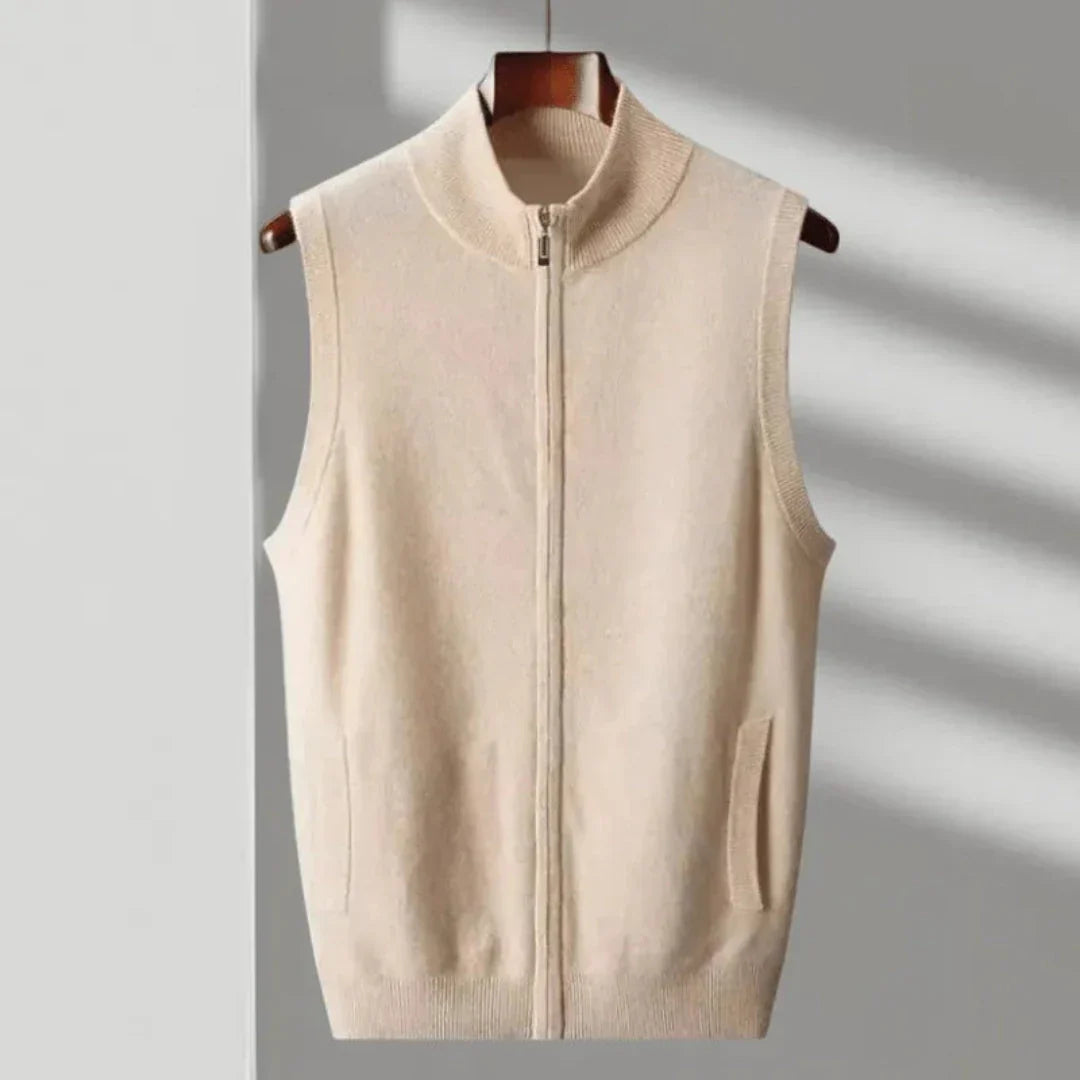 Warm Wool Zipper Vest - EasyApparels