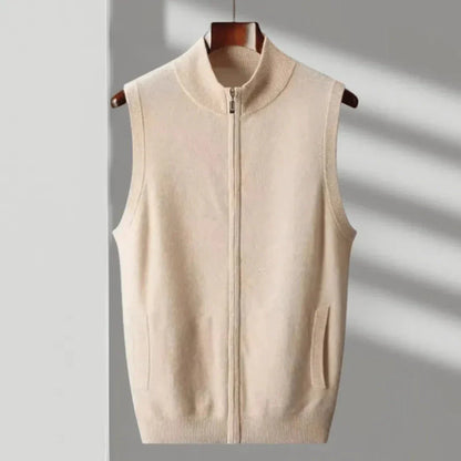 Warm Wool Zipper Vest - EasyApparels