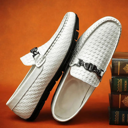 Luxury Slip On Leather Loafers - EasyApparels