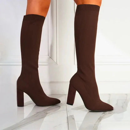 Tall Elastic Women's Ankle Boots