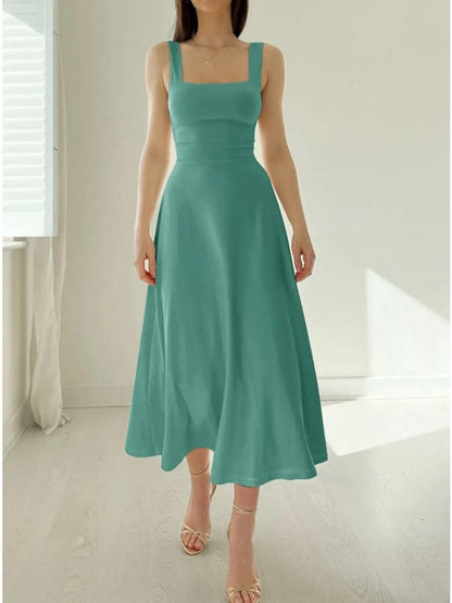 Classic Fit Women's A-Line Midi Dress