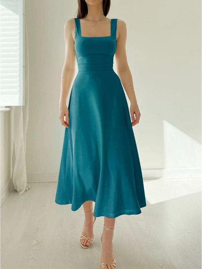 Classic Fit Women's A-Line Midi Dress