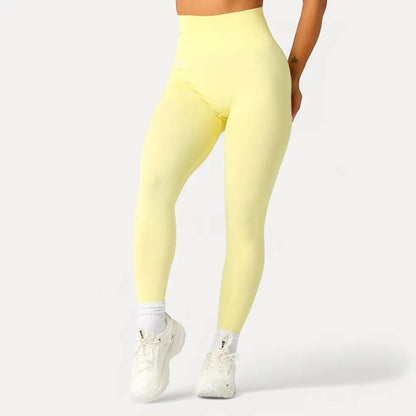 Slimming High-Waisted Full-Length Leggings - EasyApparels