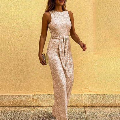 Glamorous Sequin Womens Jumpsuit