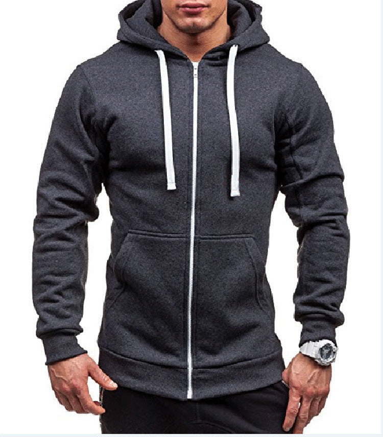 Classic Mens Zip Up Hoodie Jacket