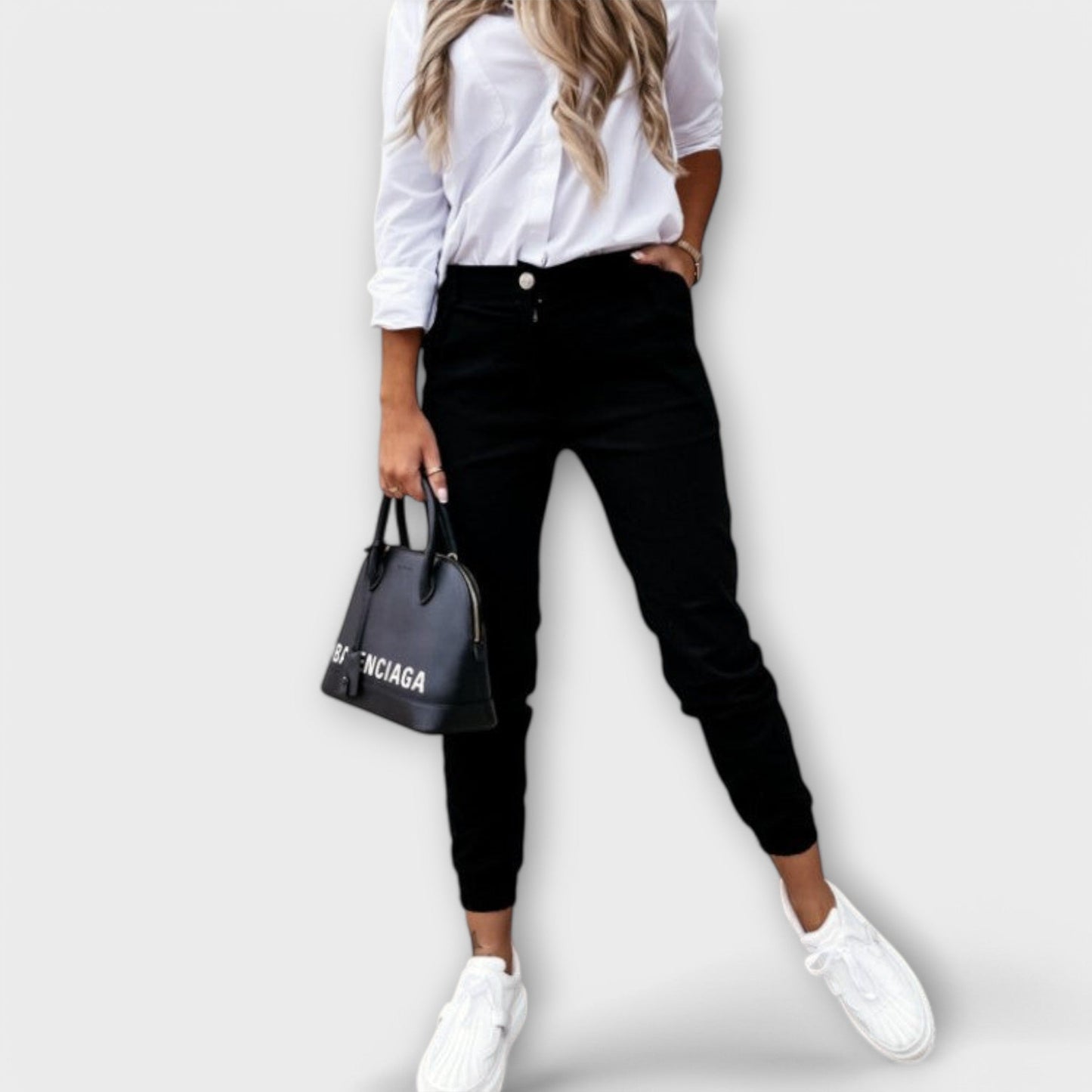 Comfortable Elastic Waist Women's Daily Pants